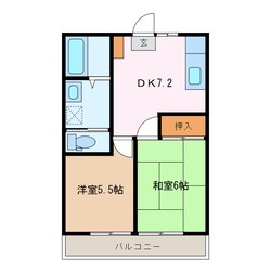 高茶屋駅 徒歩12分 3階の物件間取画像